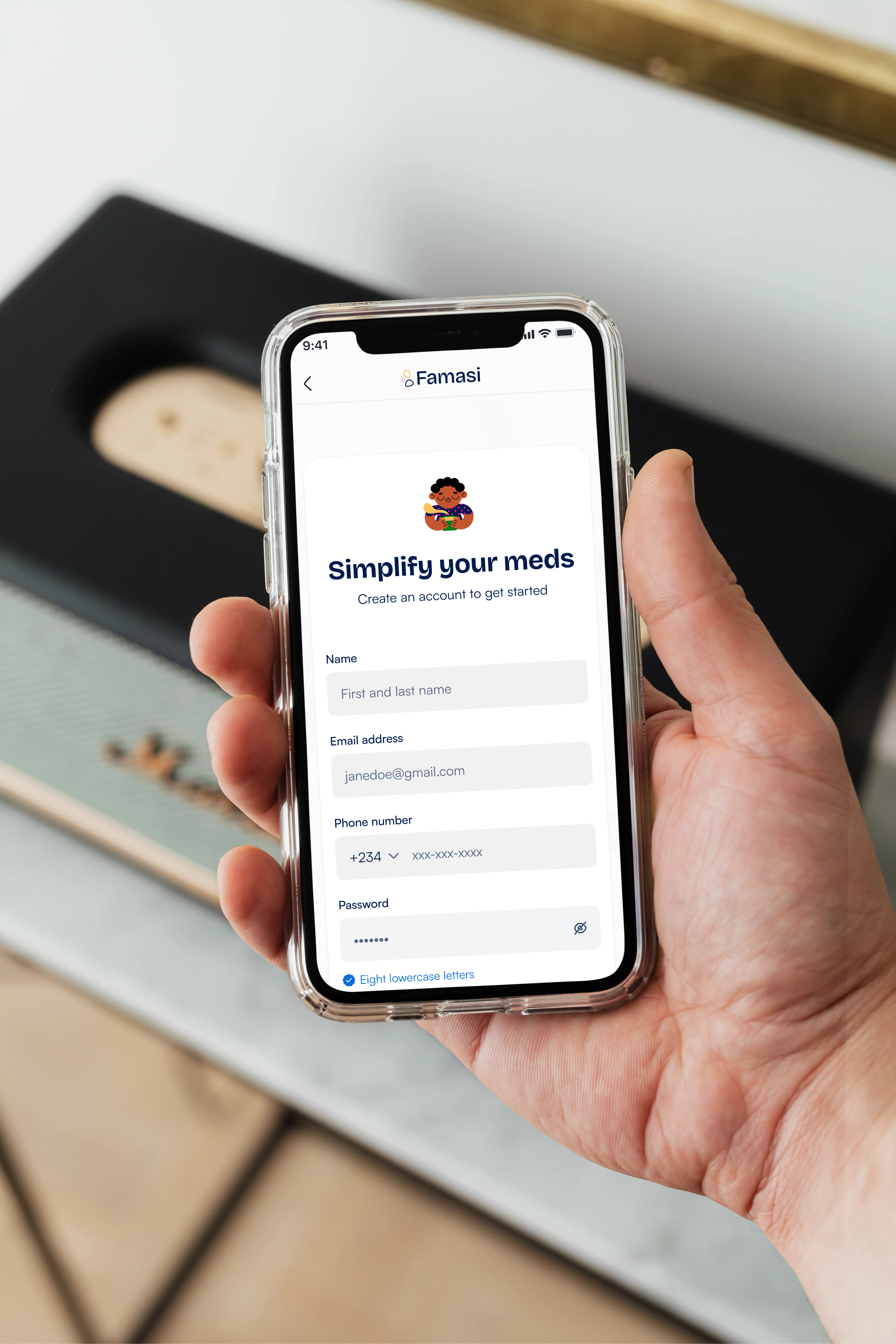 Authentication screens preview