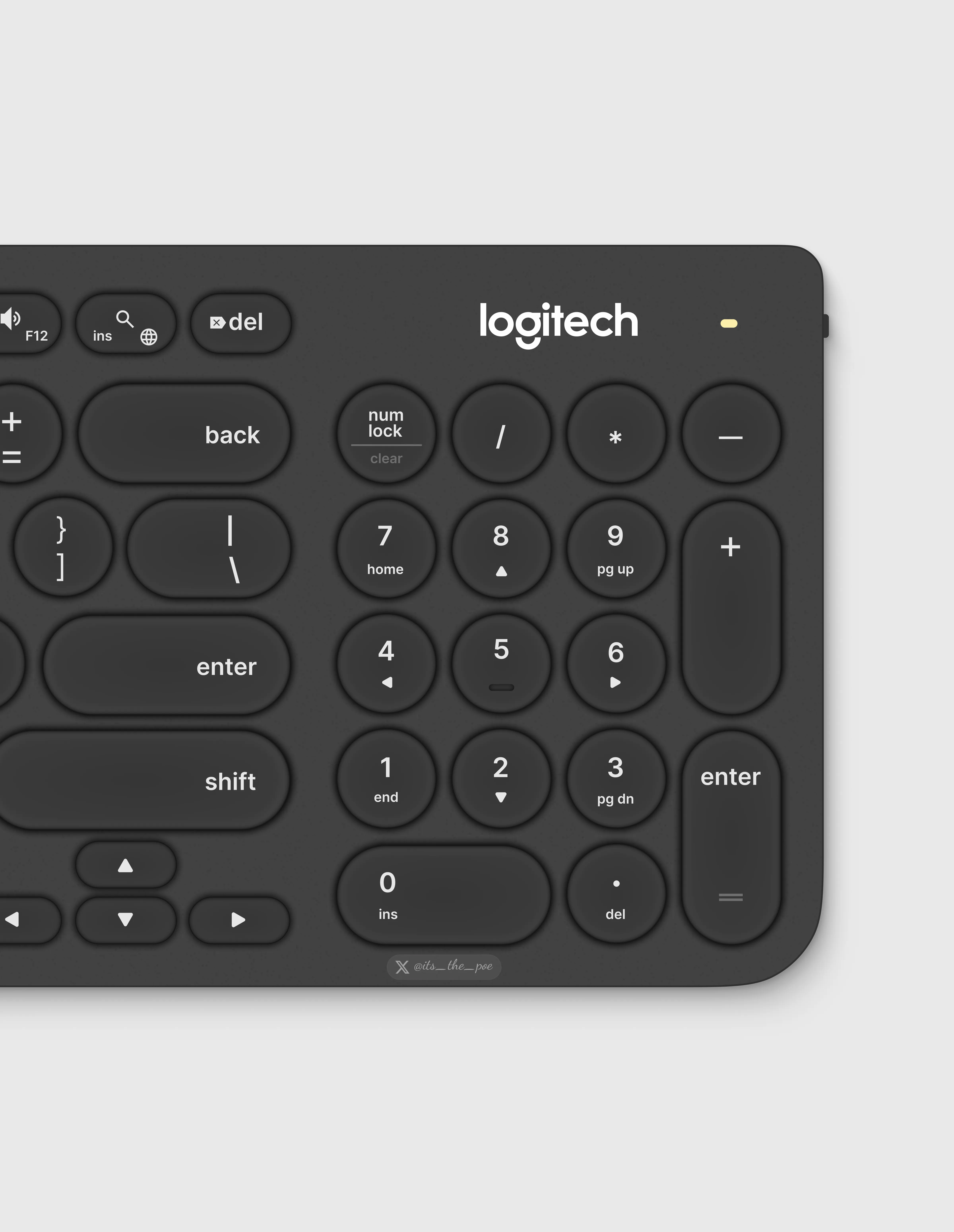 Logitech K170 keyboard illustration preview